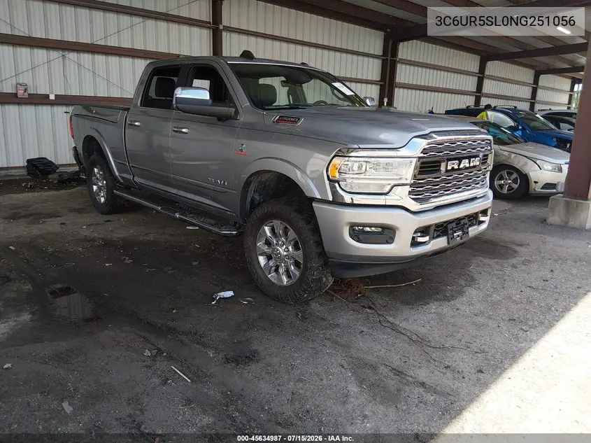 2022 Ram 2500 Limited 4X4 6'4 Box VIN: 3C6UR5SL0NG251056 Lot: 45634987