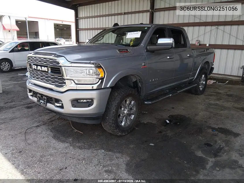 2022 Ram 2500 Limited 4X4 6'4 Box VIN: 3C6UR5SL0NG251056 Lot: 45634987