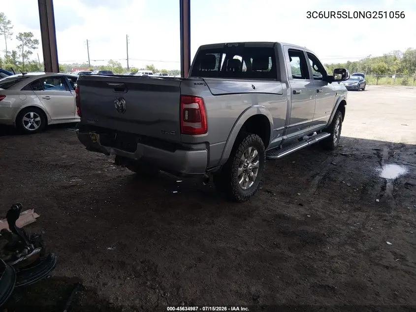2022 Ram 2500 Limited 4X4 6'4 Box VIN: 3C6UR5SL0NG251056 Lot: 45634987