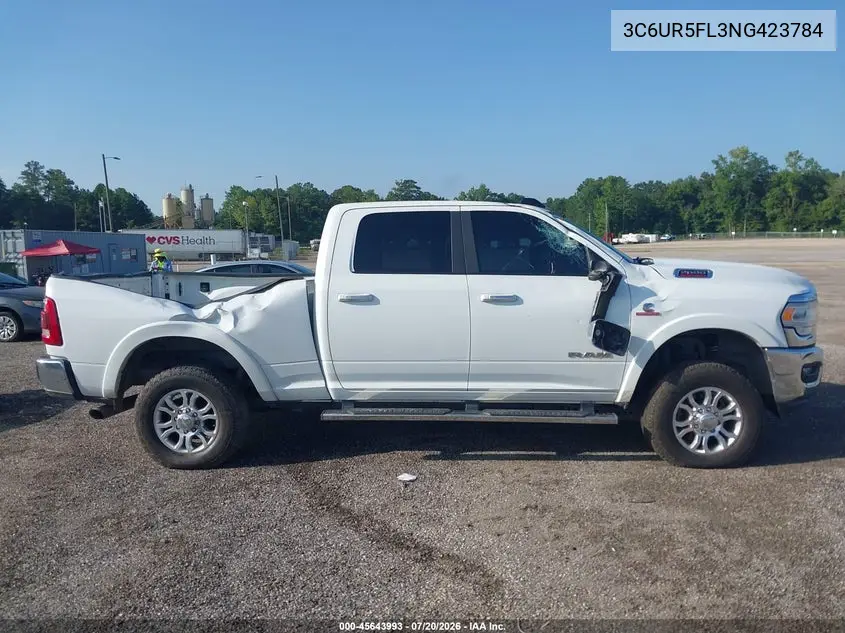 2022 Ram 2500 Laramie 4X4 6'4 Box VIN: 3C6UR5FL3NG423784 Lot: 45643993