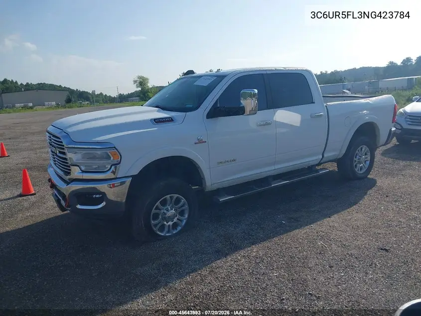 2022 Ram 2500 Laramie 4X4 6'4 Box VIN: 3C6UR5FL3NG423784 Lot: 45643993