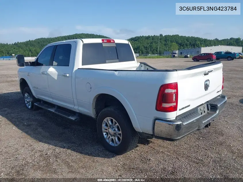 2022 Ram 2500 Laramie 4X4 6'4 Box VIN: 3C6UR5FL3NG423784 Lot: 45643993