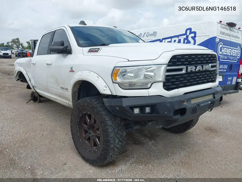2022 Ram 2500 Big Horn 4X4 6'4 Box VIN: 3C6UR5DL6NG146518 Lot: 45644838