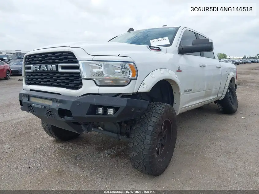 2022 Ram 2500 Big Horn 4X4 6'4 Box VIN: 3C6UR5DL6NG146518 Lot: 45644838
