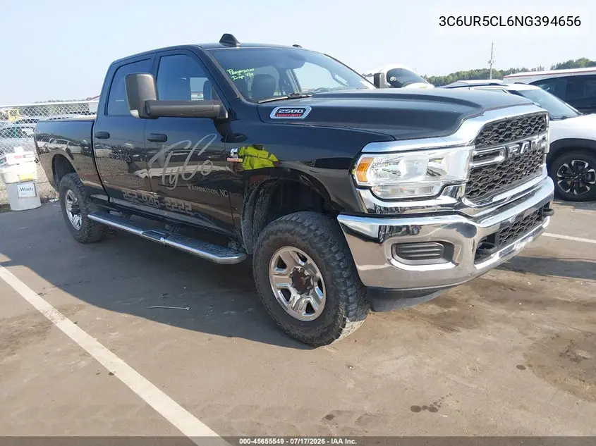 2022 Ram 2500 Tradesman 4X4 6'4 Box VIN: 3C6UR5CL6NG394656 Lot: 45655549