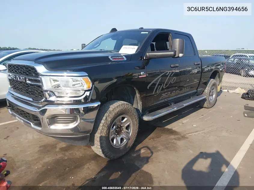 2022 Ram 2500 Tradesman 4X4 6'4 Box VIN: 3C6UR5CL6NG394656 Lot: 45655549