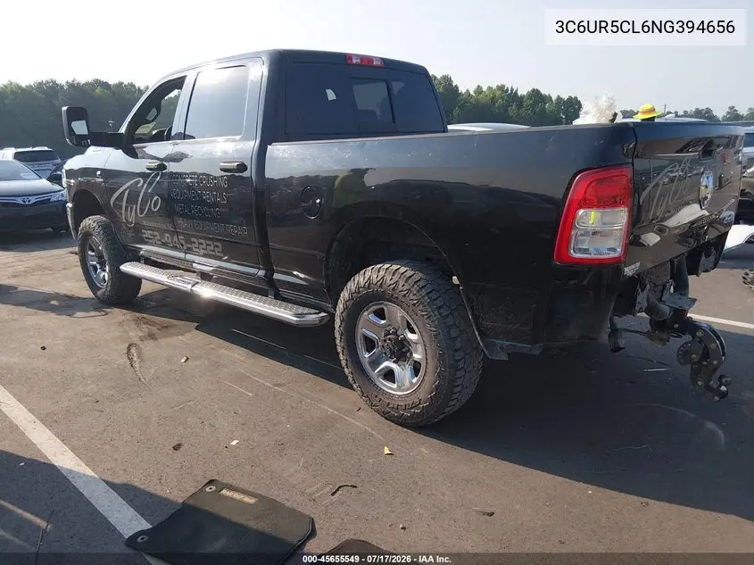 2022 Ram 2500 Tradesman 4X4 6'4 Box VIN: 3C6UR5CL6NG394656 Lot: 45655549