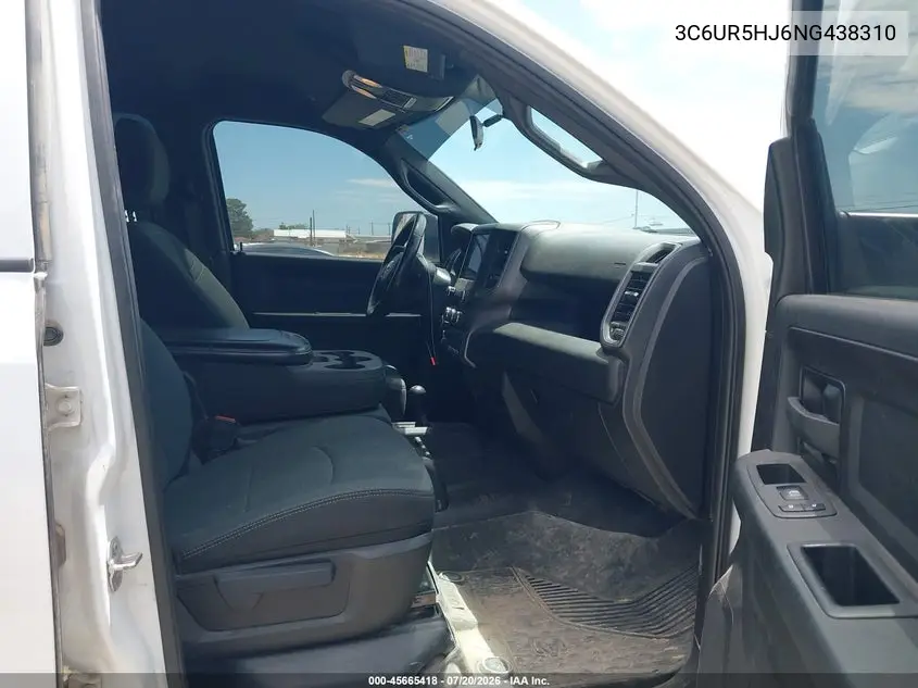 2022 Ram 2500 Tradesman 4X4 8' Box VIN: 3C6UR5HJ6NG438310 Lot: 45665418
