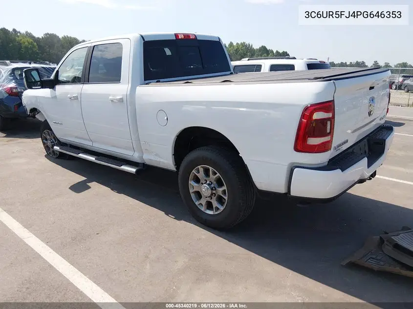 2023 Ram 2500 Laramie 4X4 6'4 Box VIN: 3C6UR5FJ4PG646353 Lot: 45340219