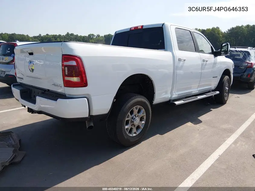 2023 Ram 2500 Laramie 4X4 6'4 Box VIN: 3C6UR5FJ4PG646353 Lot: 45340219