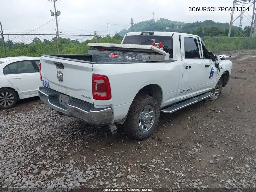 2023 Ram 2500 Tradesman 4X4 6'4 Box VIN: 3C6UR5CL7PG631304 Lot: 45520058