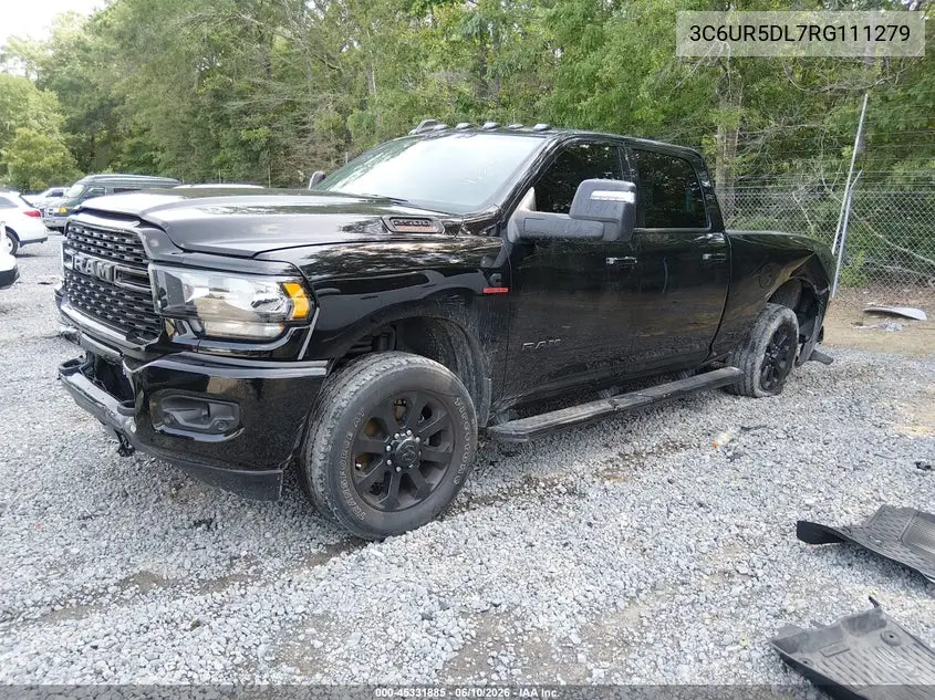 2024 Ram 2500 Big Horn 4X4 6'4 Box VIN: 3C6UR5DL7RG111279 Lot: 45331885