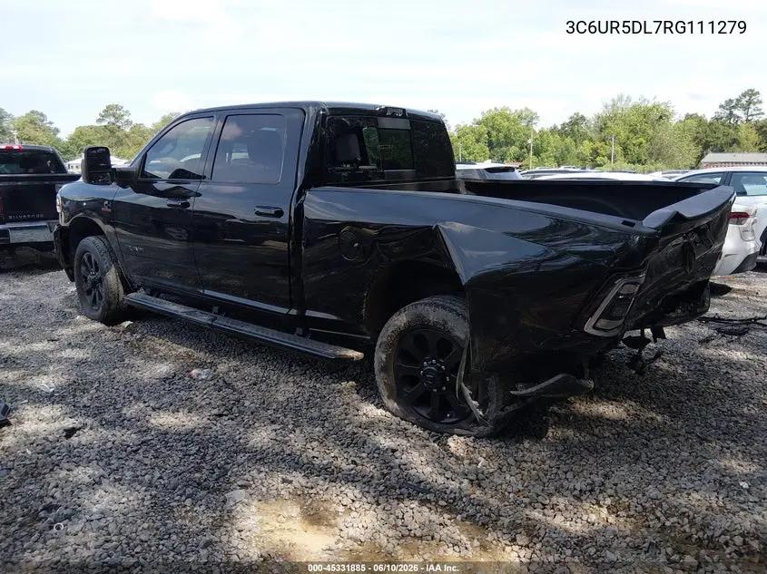 2024 Ram 2500 Big Horn 4X4 6'4 Box VIN: 3C6UR5DL7RG111279 Lot: 45331885