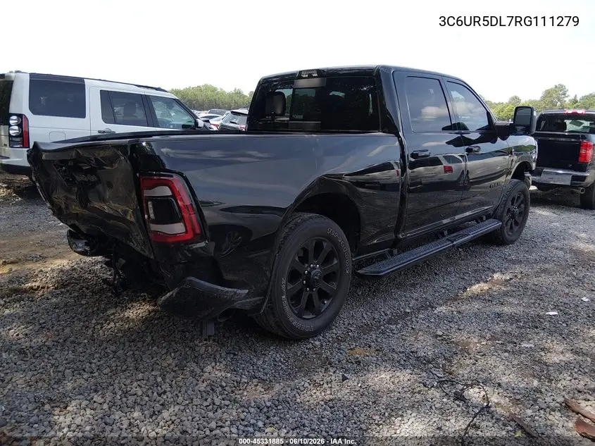 2024 Ram 2500 Big Horn 4X4 6'4 Box VIN: 3C6UR5DL7RG111279 Lot: 45331885
