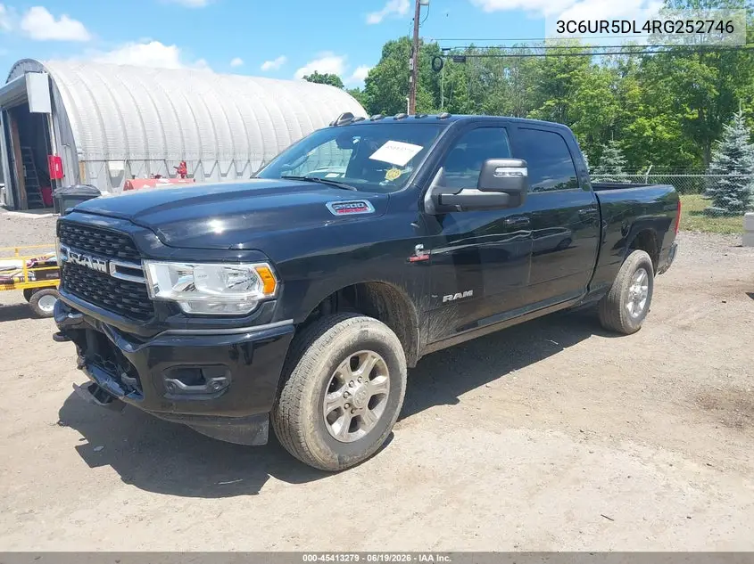 2024 Ram 2500 Big Horn 4X4 6'4 Box VIN: 3C6UR5DL4RG252746 Lot: 45413279