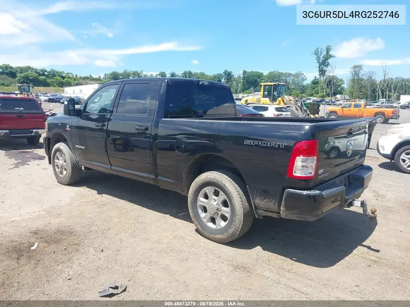 2024 Ram 2500 Big Horn 4X4 6'4 Box VIN: 3C6UR5DL4RG252746 Lot: 45413279