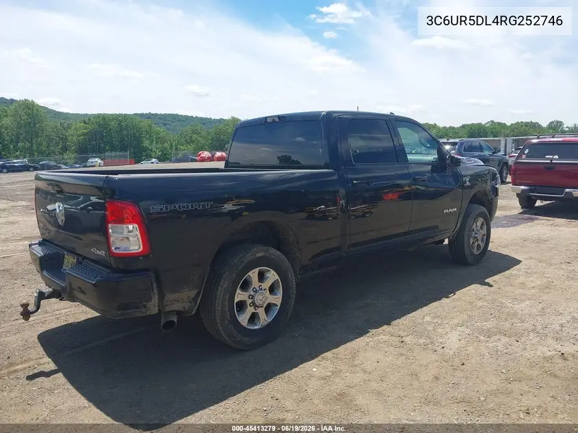 2024 Ram 2500 Big Horn 4X4 6'4 Box VIN: 3C6UR5DL4RG252746 Lot: 45413279