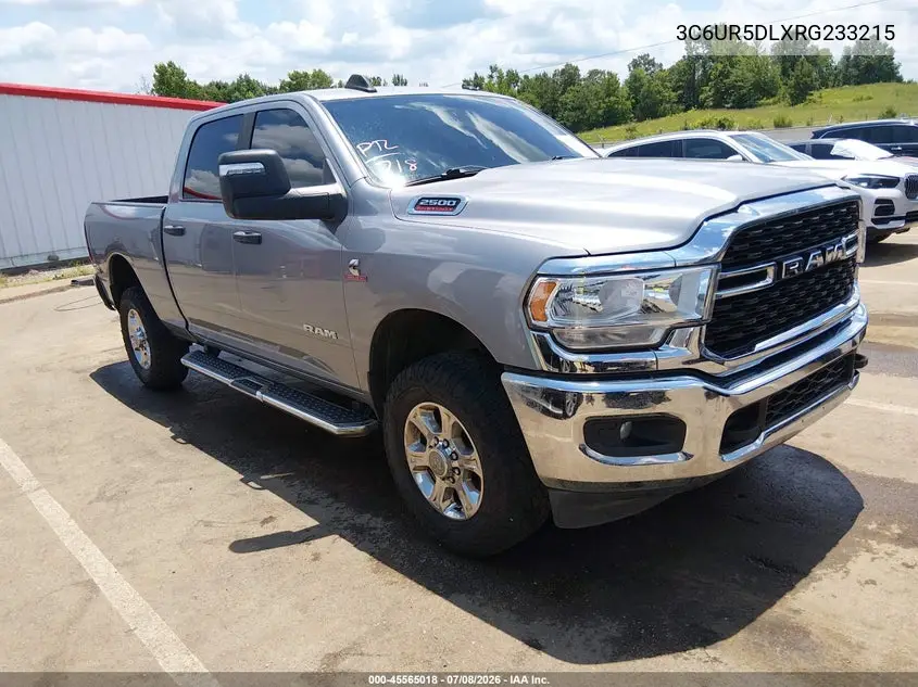 2024 Ram 2500 Big Horn 4X4 6'4 Box VIN: 3C6UR5DLXRG233215 Lot: 45565018