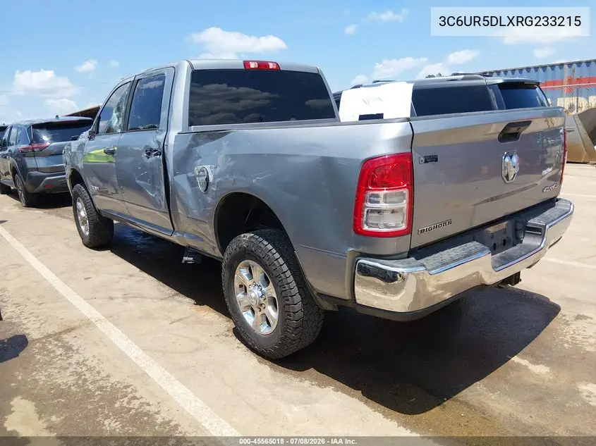 2024 Ram 2500 Big Horn 4X4 6'4 Box VIN: 3C6UR5DLXRG233215 Lot: 45565018