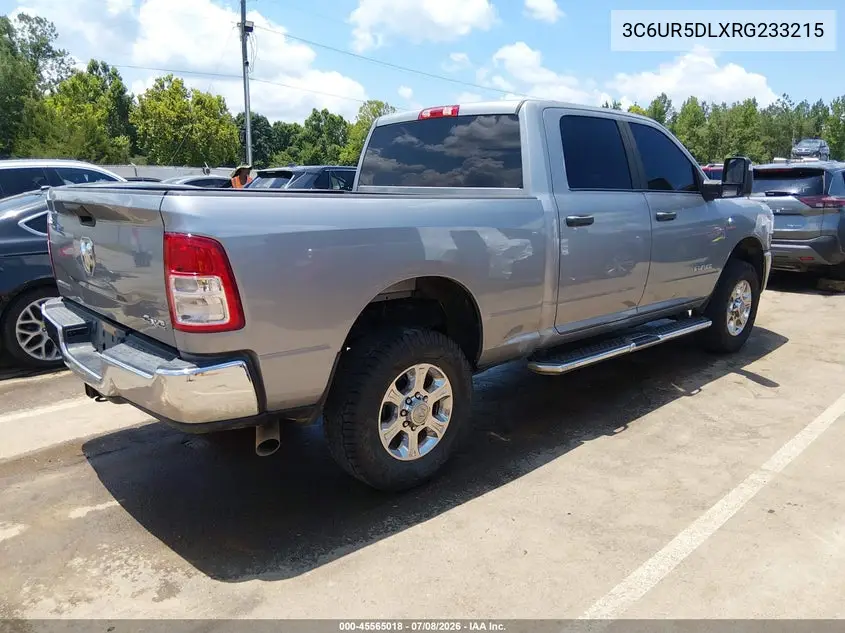 2024 Ram 2500 Big Horn 4X4 6'4 Box VIN: 3C6UR5DLXRG233215 Lot: 45565018