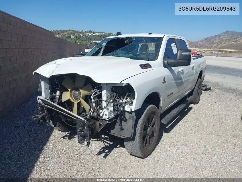 2024 Ram 2500 Big Horn 4X4 6'4 Box VIN: 3C6UR5DL6RG209543 Lot: 45605659