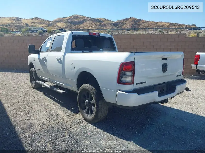 2024 Ram 2500 Big Horn 4X4 6'4 Box VIN: 3C6UR5DL6RG209543 Lot: 45605659