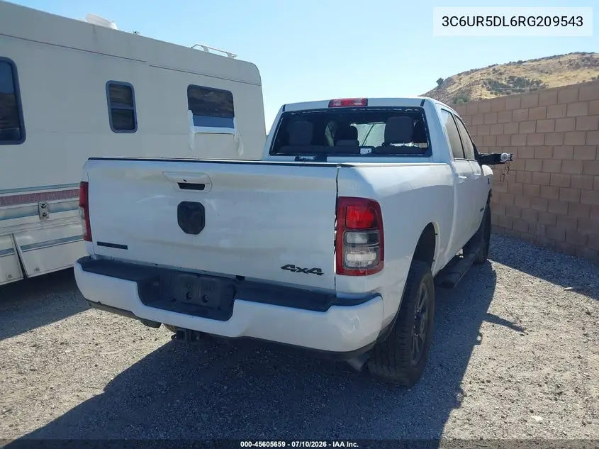 2024 Ram 2500 Big Horn 4X4 6'4 Box VIN: 3C6UR5DL6RG209543 Lot: 45605659