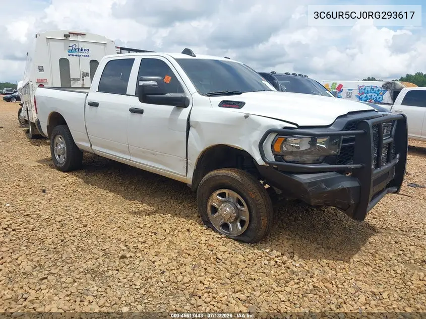 2024 Ram 2500 Tradesman 4X4 6'4 Box VIN: 3C6UR5CJ0RG293617 Lot: 45617443