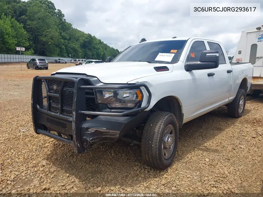 2024 Ram 2500 Tradesman 4X4 6'4 Box VIN: 3C6UR5CJ0RG293617 Lot: 45617443