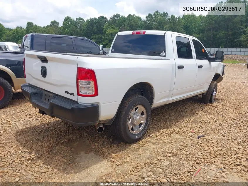 2024 Ram 2500 Tradesman 4X4 6'4 Box VIN: 3C6UR5CJ0RG293617 Lot: 45617443