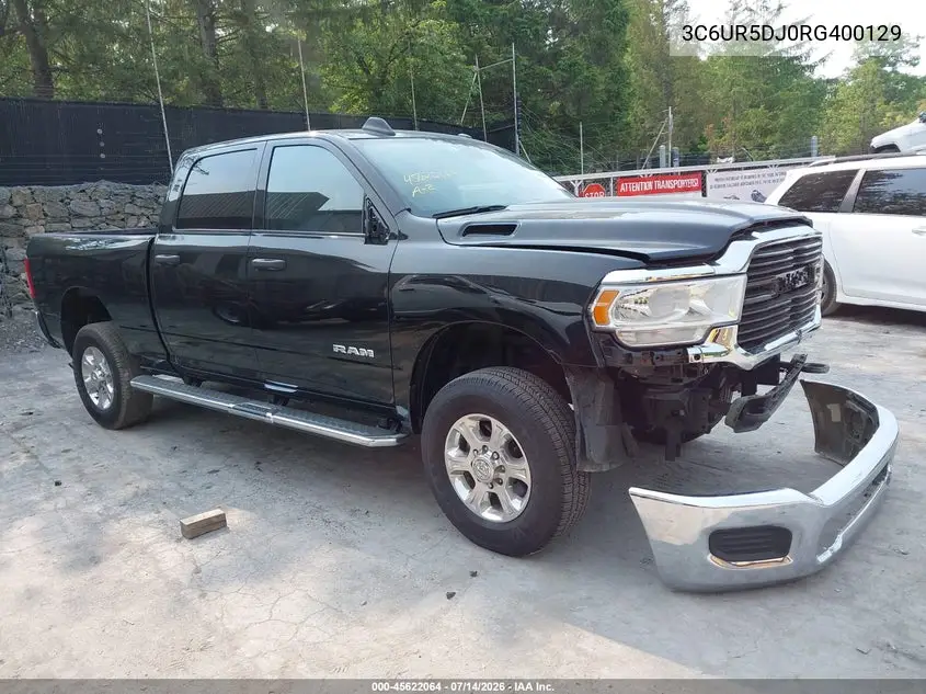 2024 Ram 2500 Big Horn 4X4 6'4 Box VIN: 3C6UR5DJ0RG400129 Lot: 45622064