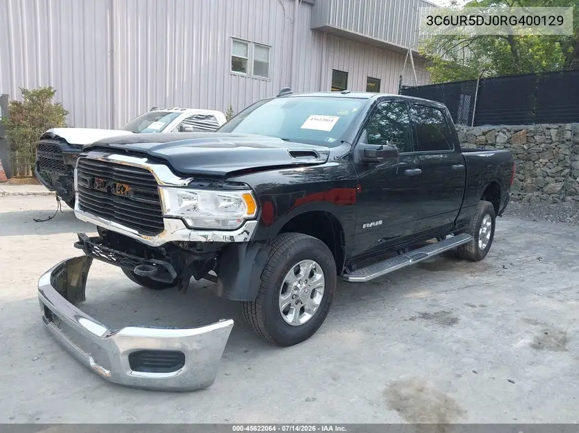2024 Ram 2500 Big Horn 4X4 6'4 Box VIN: 3C6UR5DJ0RG400129 Lot: 45622064