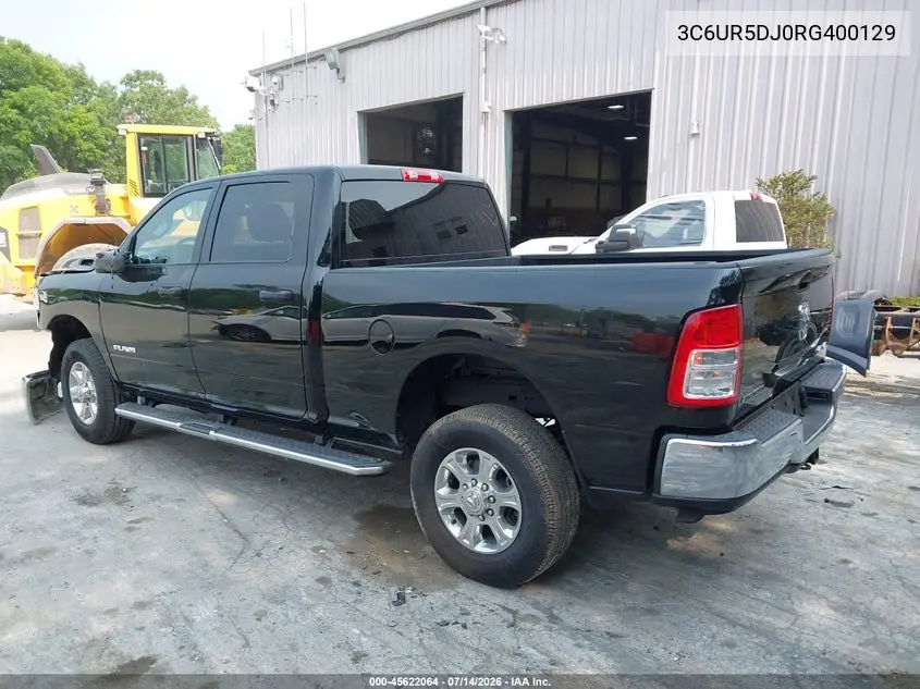 2024 Ram 2500 Big Horn 4X4 6'4 Box VIN: 3C6UR5DJ0RG400129 Lot: 45622064