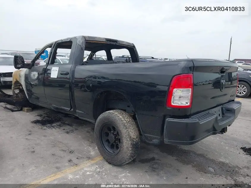 2024 Ram 2500 Tradesman 4X4 6'4 Box VIN: 3C6UR5CLXRG410833 Lot: 45651546