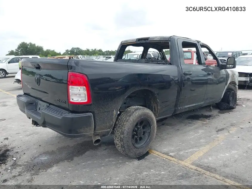 2024 Ram 2500 Tradesman 4X4 6'4 Box VIN: 3C6UR5CLXRG410833 Lot: 45651546