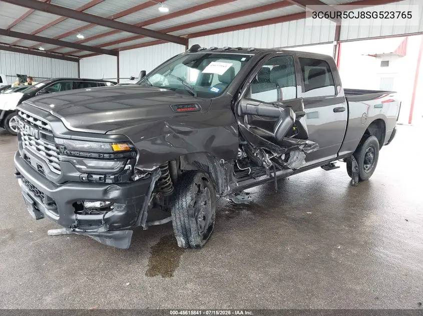 2025 Ram 2500 Tradesman 4X4 6'4 Box VIN: 3C6UR5CJ8SG523765 Lot: 45615841