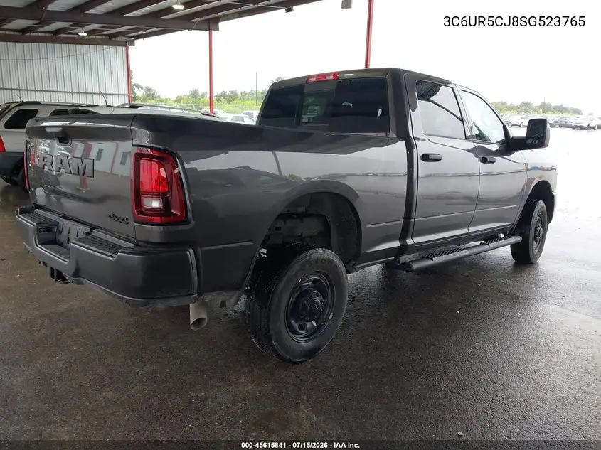 2025 Ram 2500 Tradesman 4X4 6'4 Box VIN: 3C6UR5CJ8SG523765 Lot: 45615841