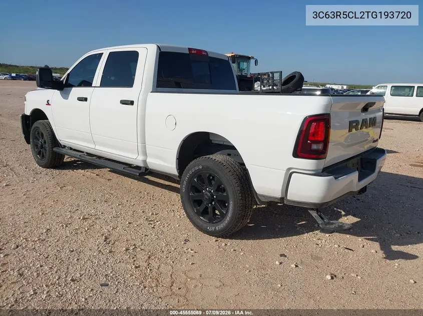 2026 Ram 2500 Black Express 4X4 6'4 Box VIN: 3C63R5CL2TG193720 Lot: 45555069