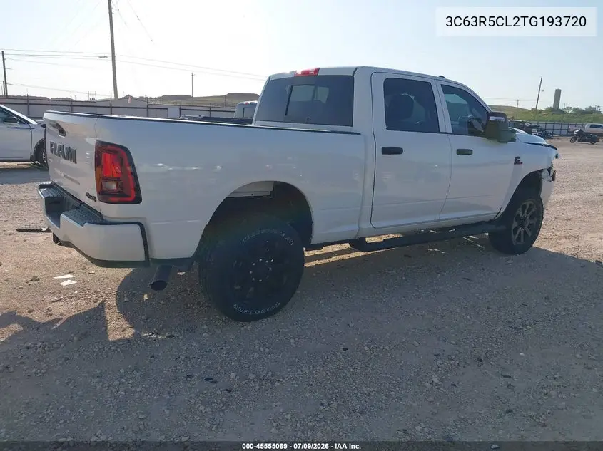 2026 Ram 2500 Black Express 4X4 6'4 Box VIN: 3C63R5CL2TG193720 Lot: 45555069