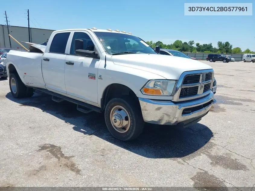 2011 Ram Ram 3500 St VIN: 3D73Y4CL2BG577961 Lot: 45238574