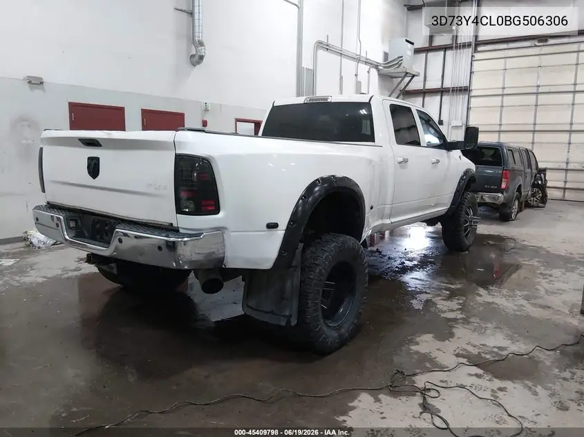 2011 Ram Ram 3500 Laramie VIN: 3D73Y4CL0BG506306 Lot: 45409798