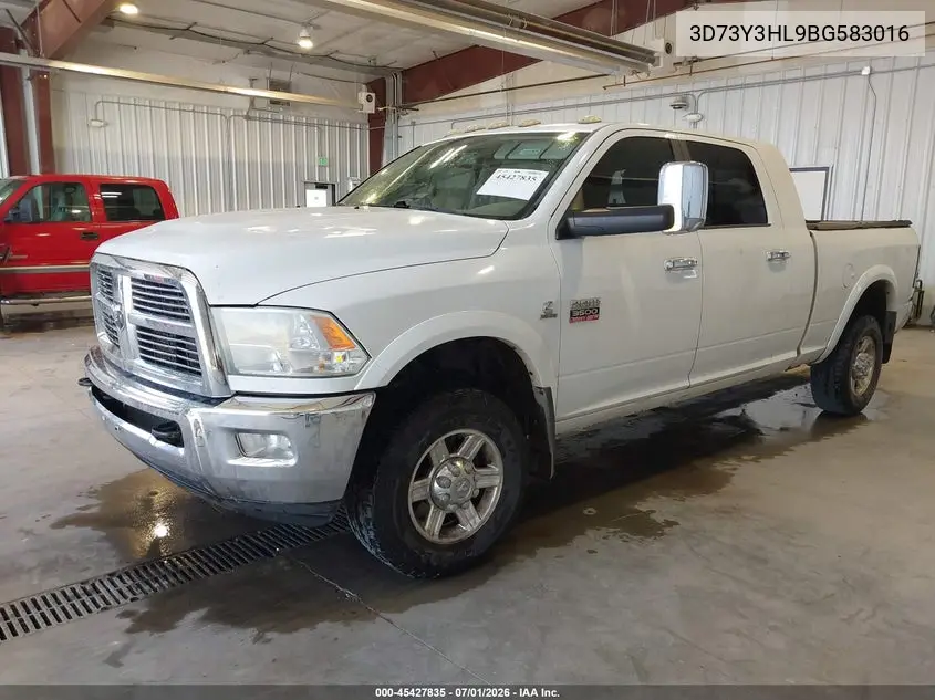 2011 Ram Ram 3500 Laramie VIN: 3D73Y3HL9BG583016 Lot: 45427835
