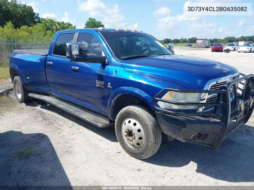 2011 Ram Ram 3500 Laramie VIN: 3D73Y4CL2BG635082 Lot: 45492819