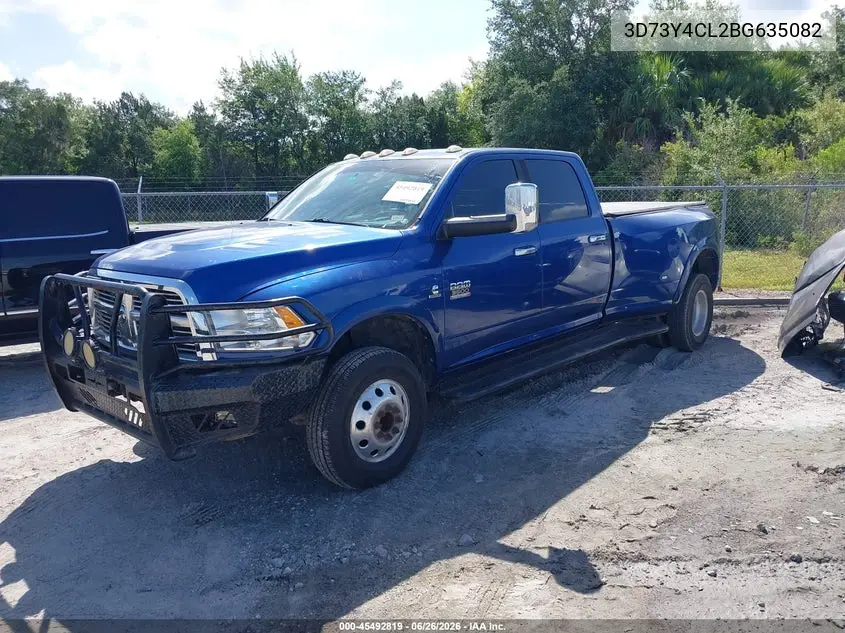 2011 Ram Ram 3500 Laramie VIN: 3D73Y4CL2BG635082 Lot: 45492819