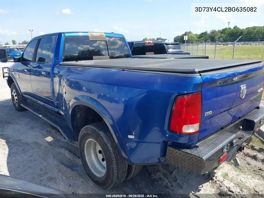 2011 Ram Ram 3500 Laramie VIN: 3D73Y4CL2BG635082 Lot: 45492819
