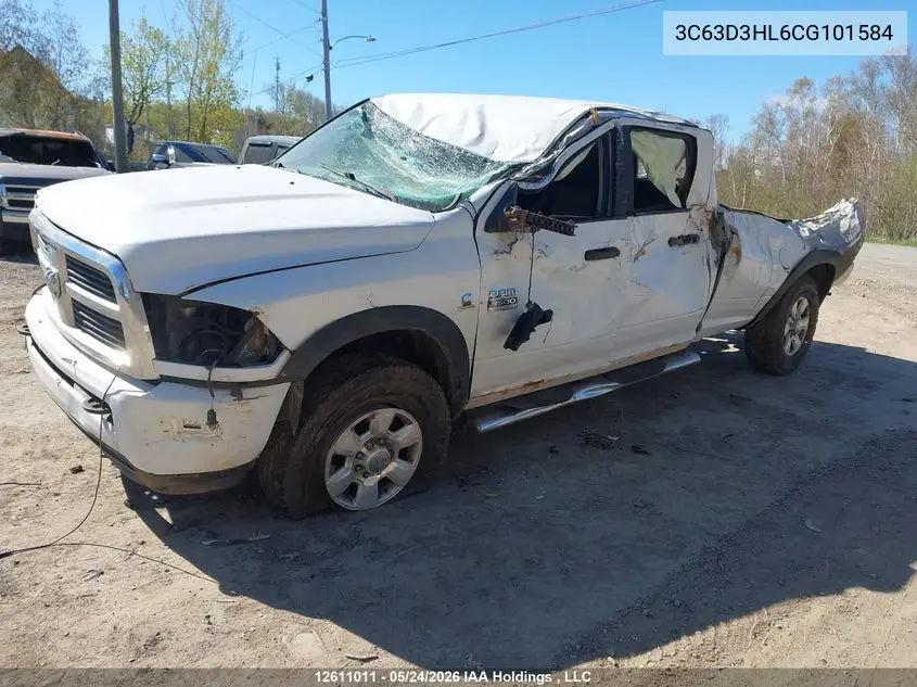 2012 Ram 3500 Slt VIN: 3C63D3HL6CG101584 Lot: 12611011X
