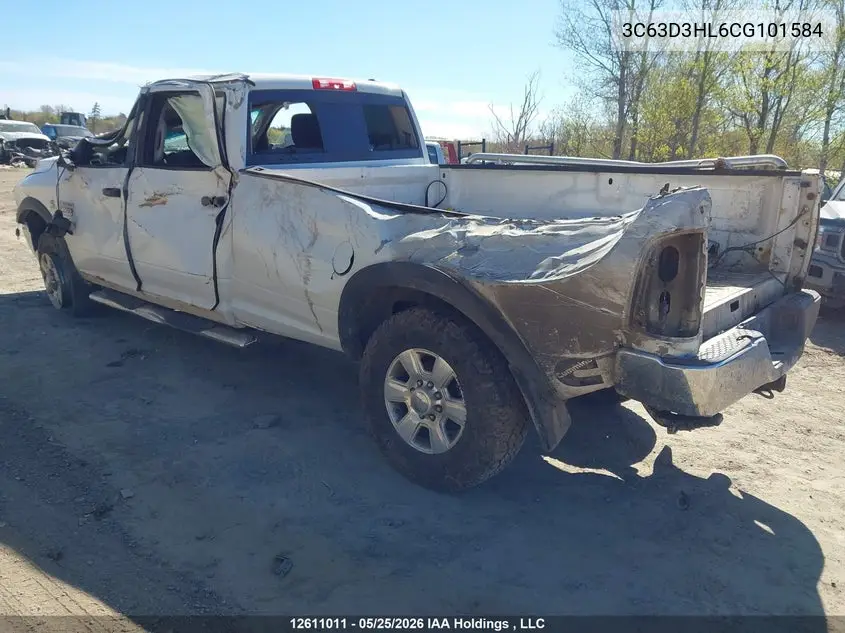 2012 Ram 3500 Slt VIN: 3C63D3HL6CG101584 Lot: 12611011X