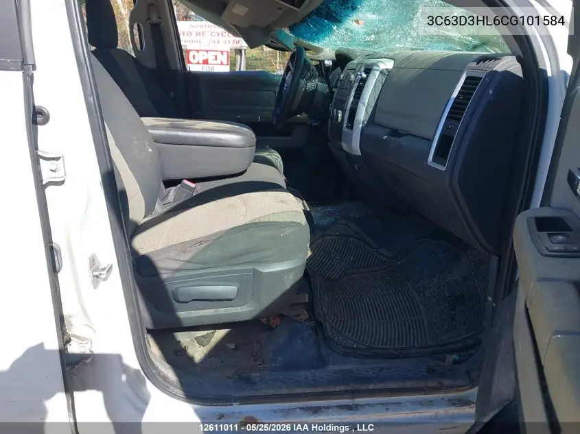 2012 Ram 3500 Slt VIN: 3C63D3HL6CG101584 Lot: 12611011X
