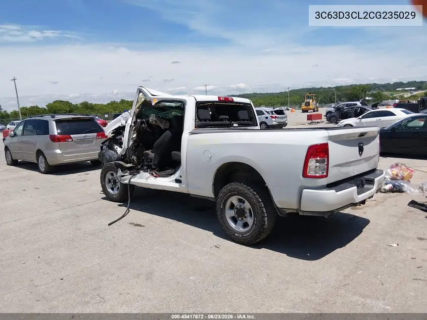 2012 Ram 3500 St VIN: 3C63D3CL2CG235029 Lot: 45417672