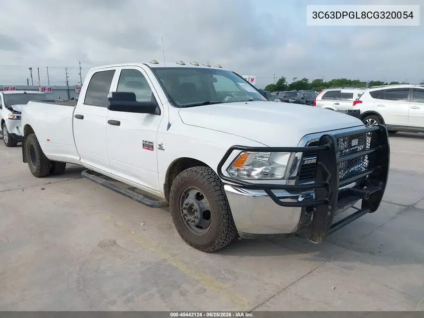 2012 Ram 3500 St VIN: 3C63DPGL8CG320054 Lot: 45442124
